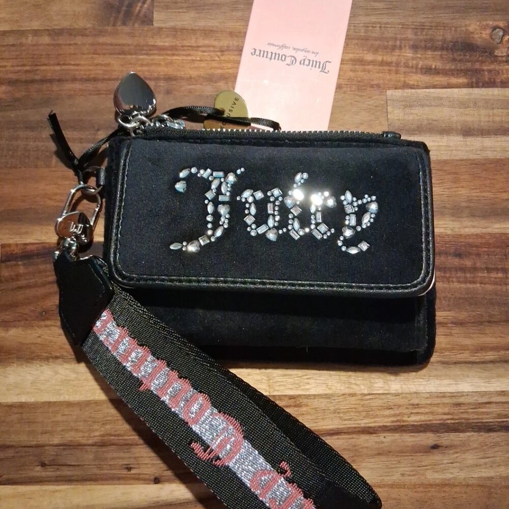Juicy Couture Black Wristlet Bag
